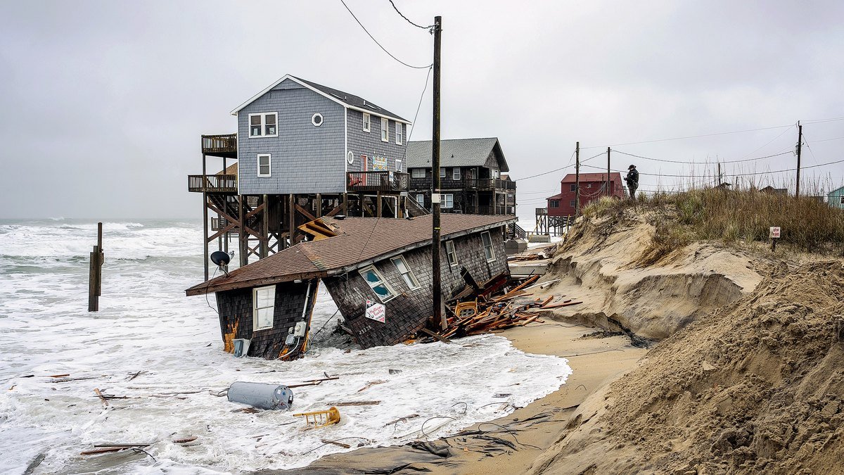 Homes in Outer Banks face collapse as erosion worsens in nor’easter