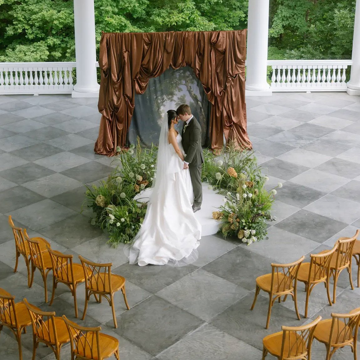 Blue and Brown Equestrian Wedding Editorial at the Abbott Mansion in Georgia