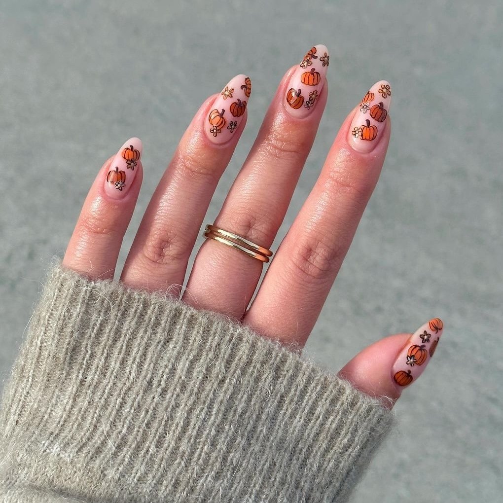 37 Pumpkin Nails and Nail Art Designs for Fall 2026