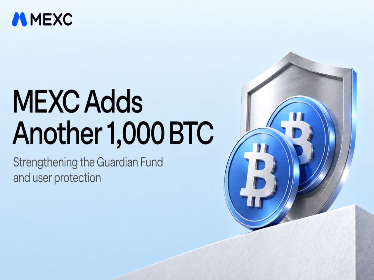 MEXC adds another 1,000 BTC to the Guardian Fund, enhancing user protection