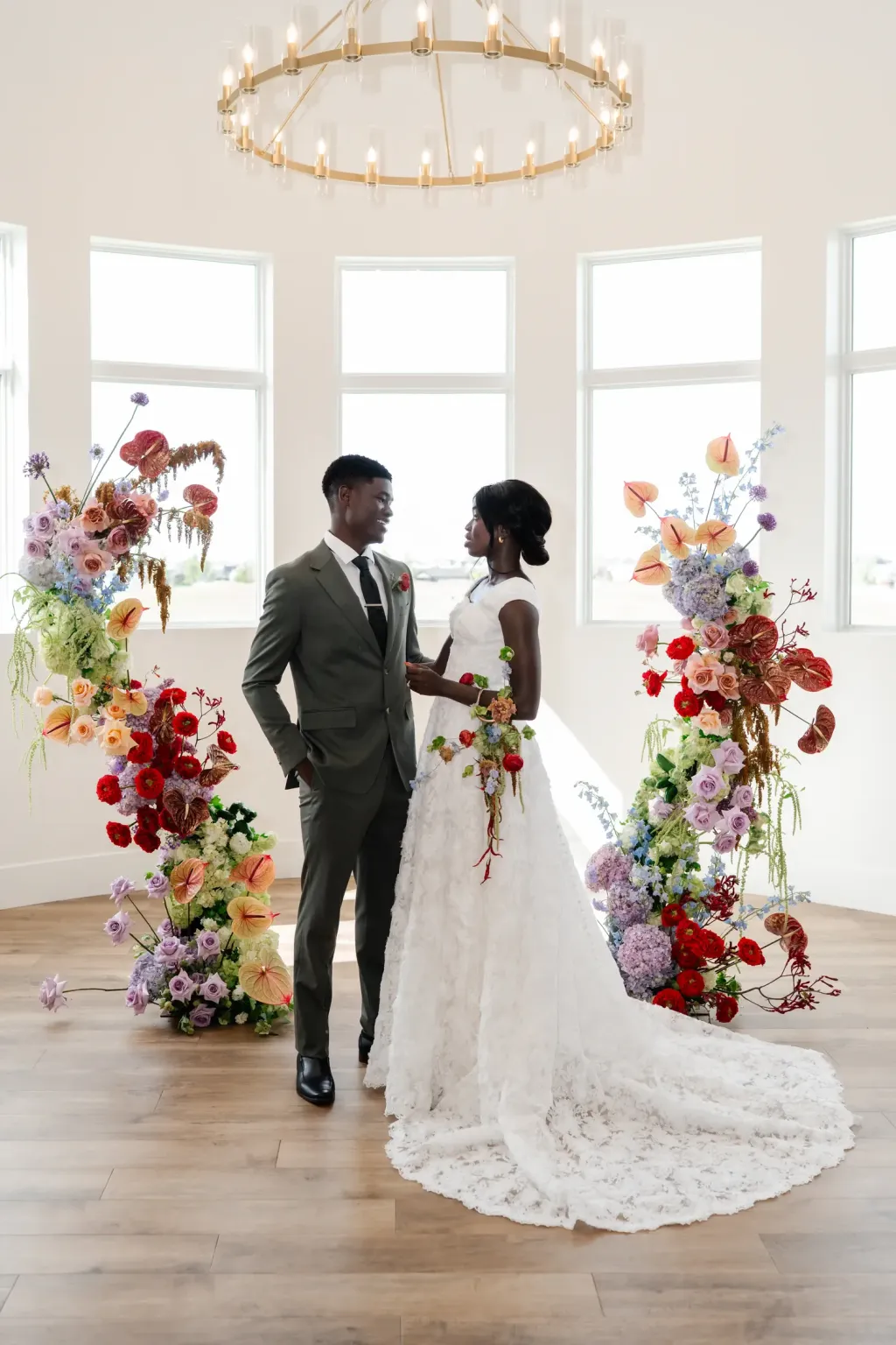 Pantry Wedding Inspiration in olive, lavender and chili red at The Erie in Gleneagles